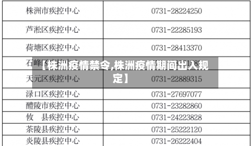 【株洲疫情禁令,株洲疫情期间出入规定】-第2张图片