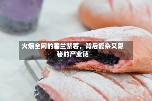 火爆全网的香兰紫薯，背后复杂又隐秘的产业链-第2张图片