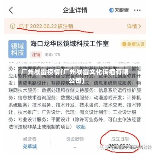 广州暴雷疫情(广州暴雷文化传播有限公司)